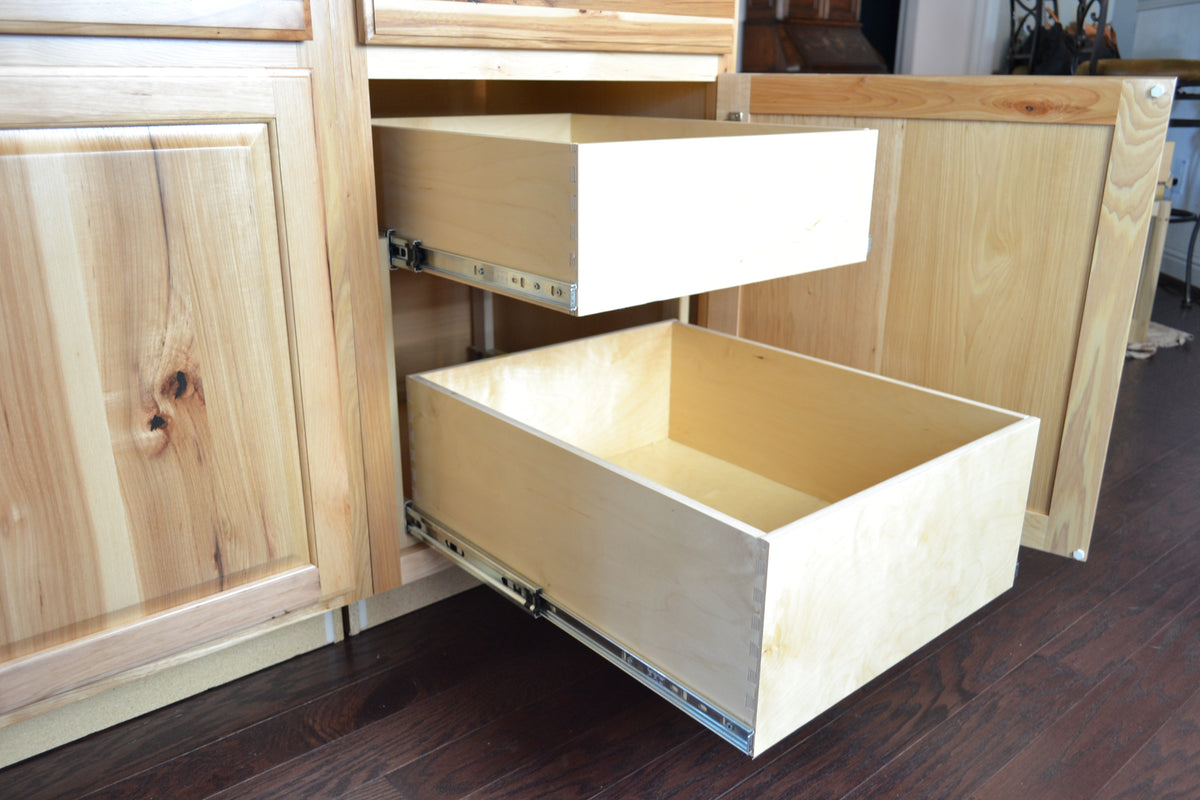 Double Slide-Out Drawers & Shelves – Interior Cabinet Solutions