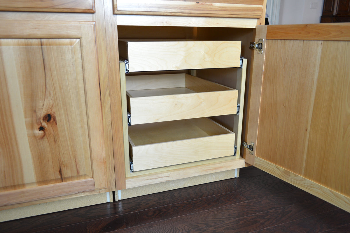 Triple Pull Out Drawer Interior